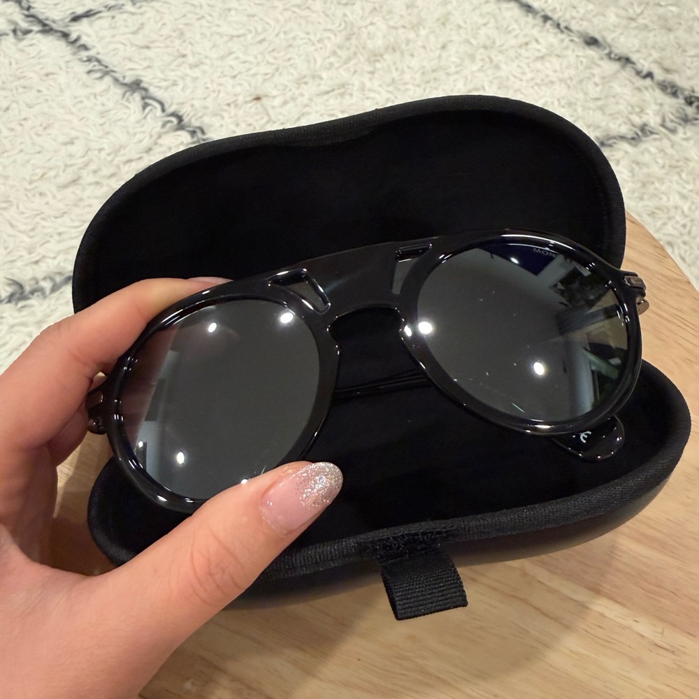 Moncler 2015 Injected Sunglasses in Black - New with Box